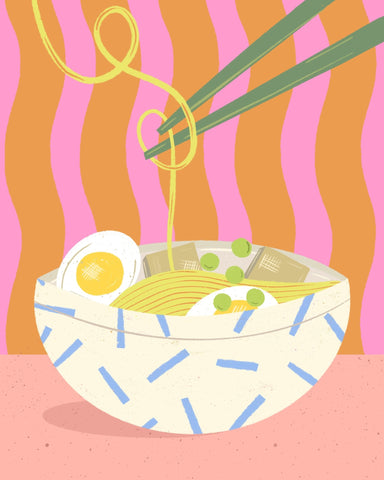Colorful Ramen Bowl