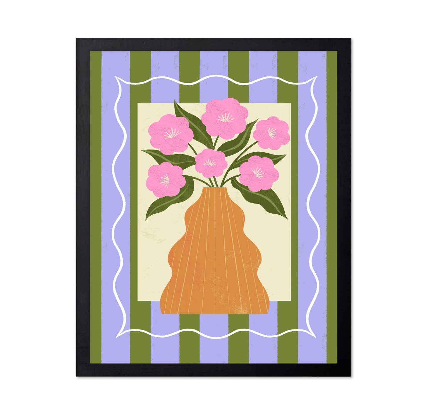 Pink Floral Vase No2