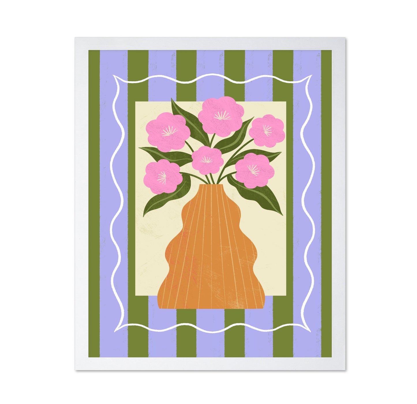 Pink Floral Vase No2