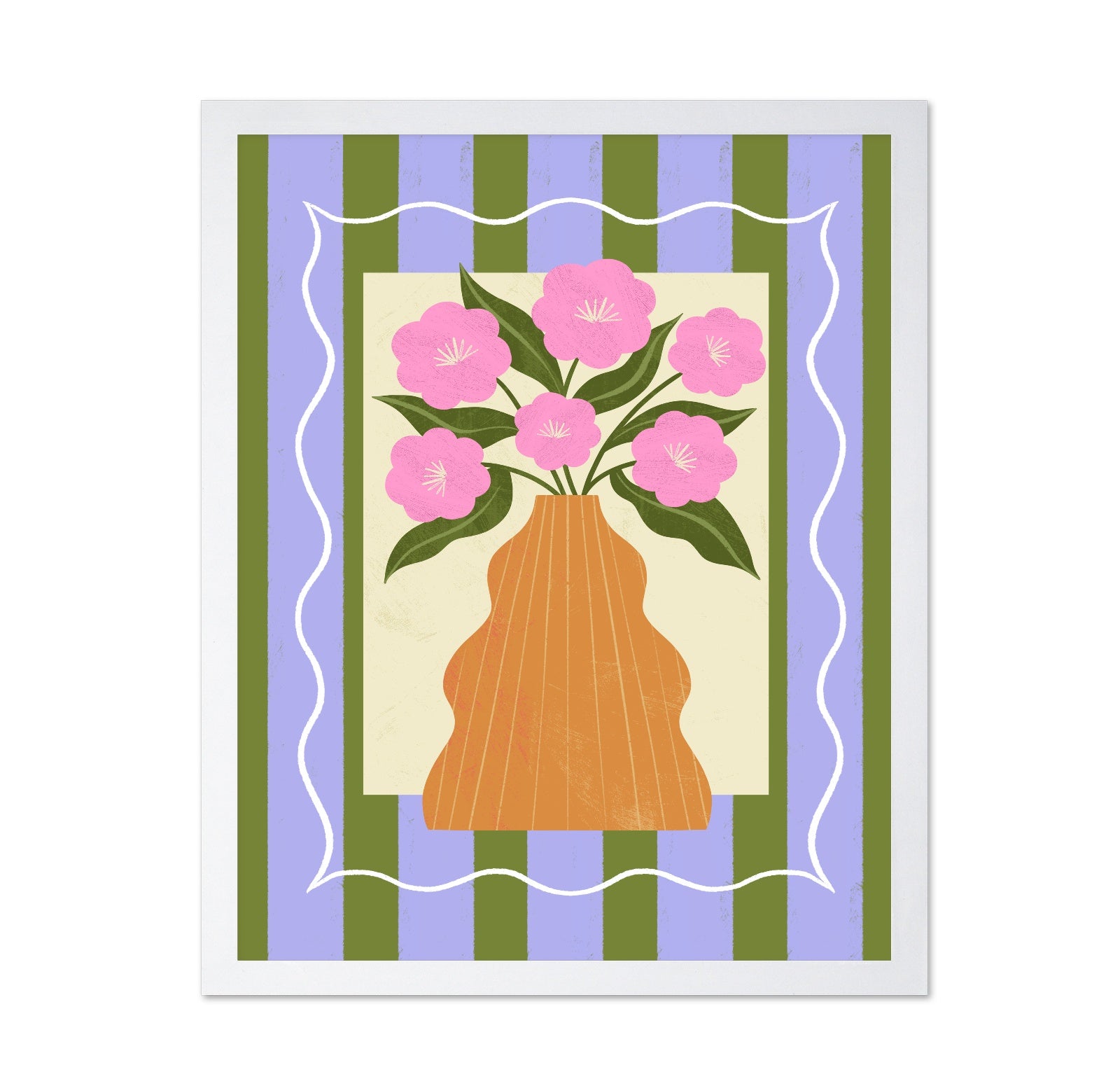 Pink Floral Vase No2