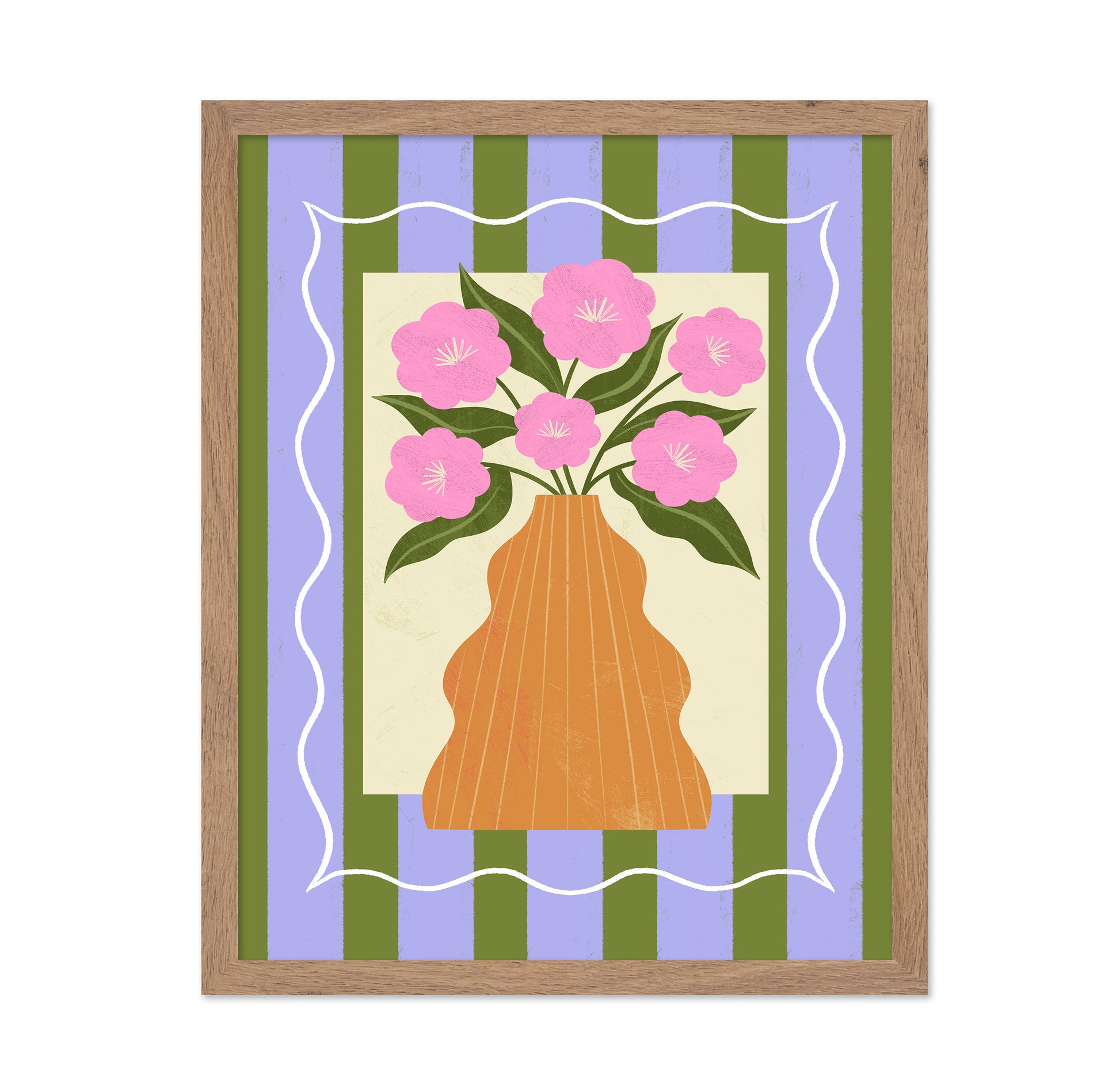 Pink Floral Vase No2