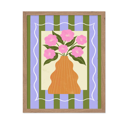 Pink Floral Vase No2