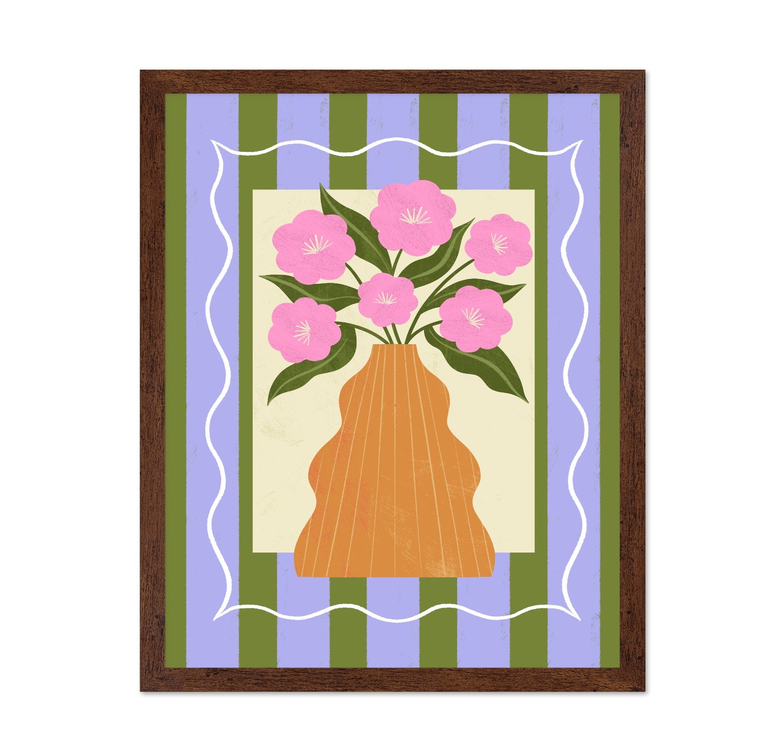 Pink Floral Vase No2