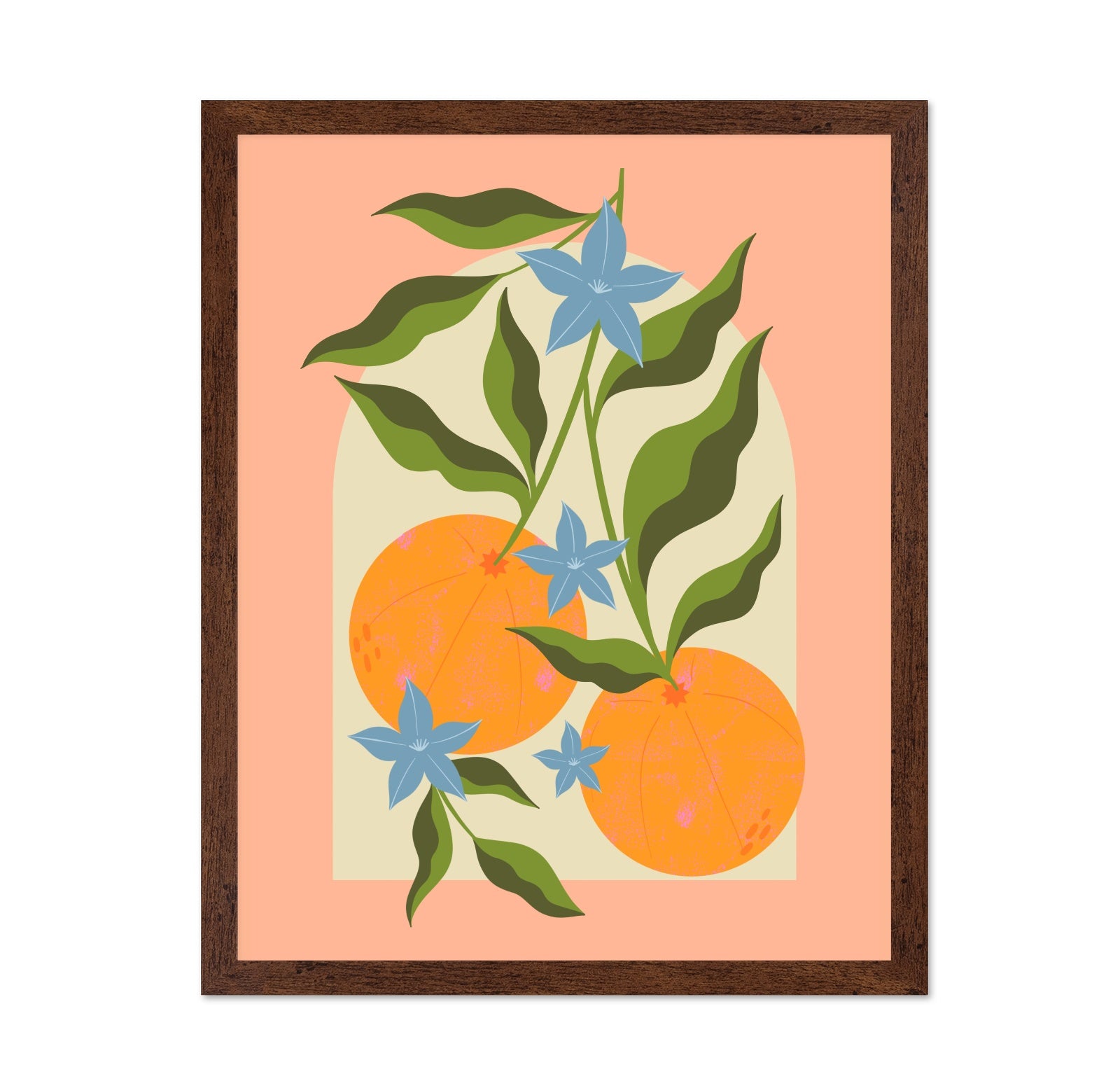 Orange Floral Branch