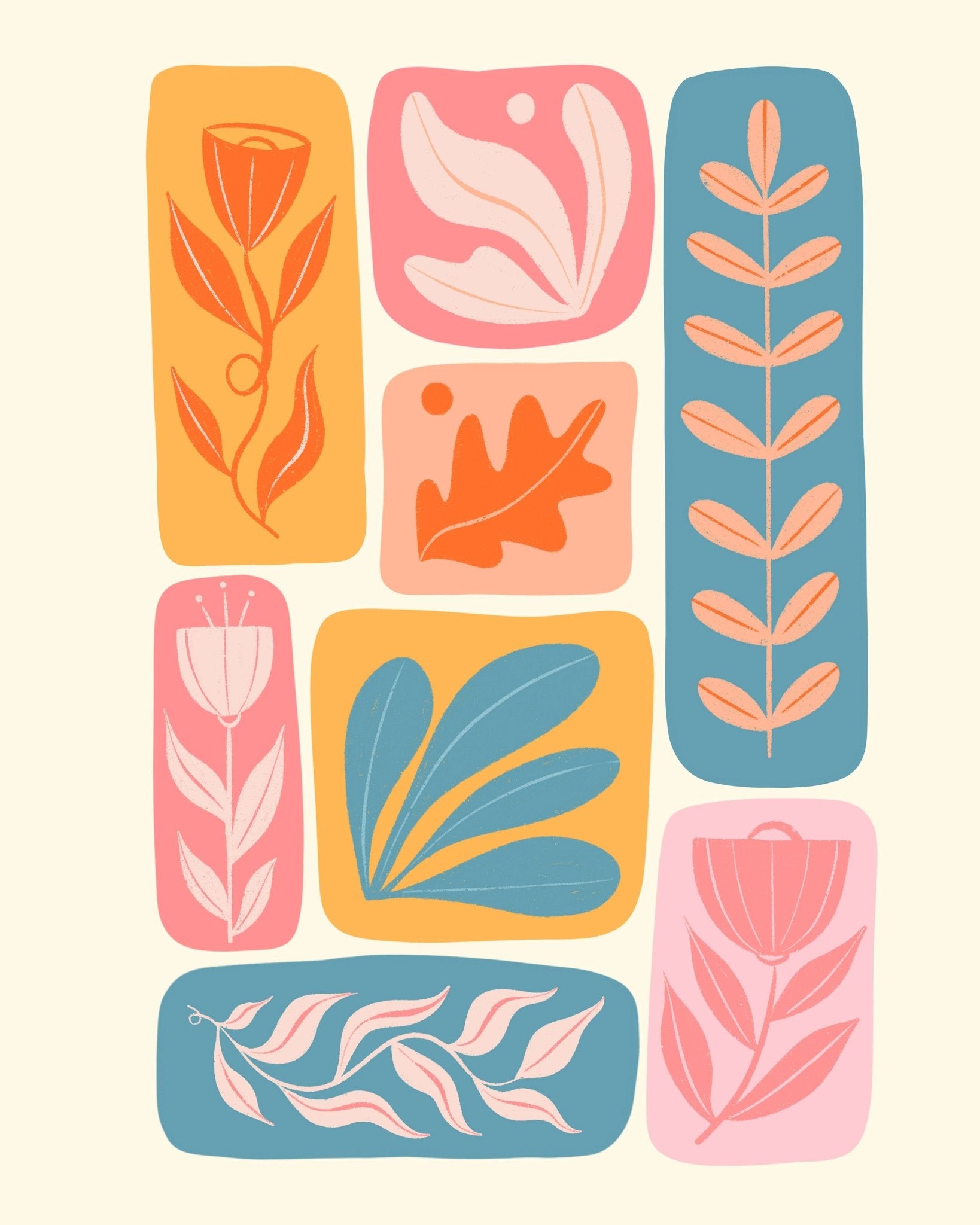 Floral Pattern Blocks
