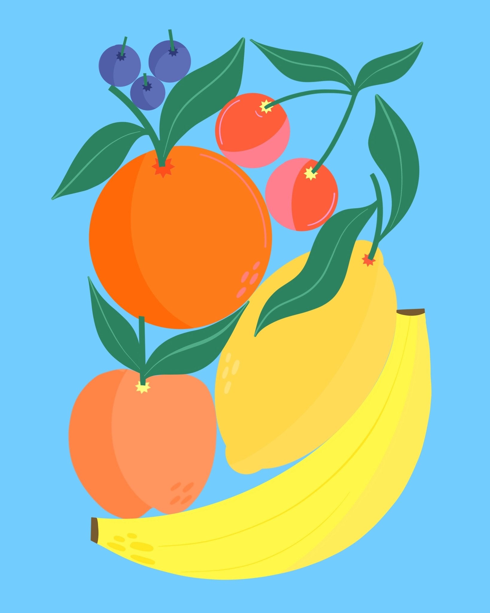 Colorful Fruit Stack