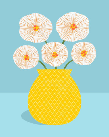 Yellow Vase Blooms