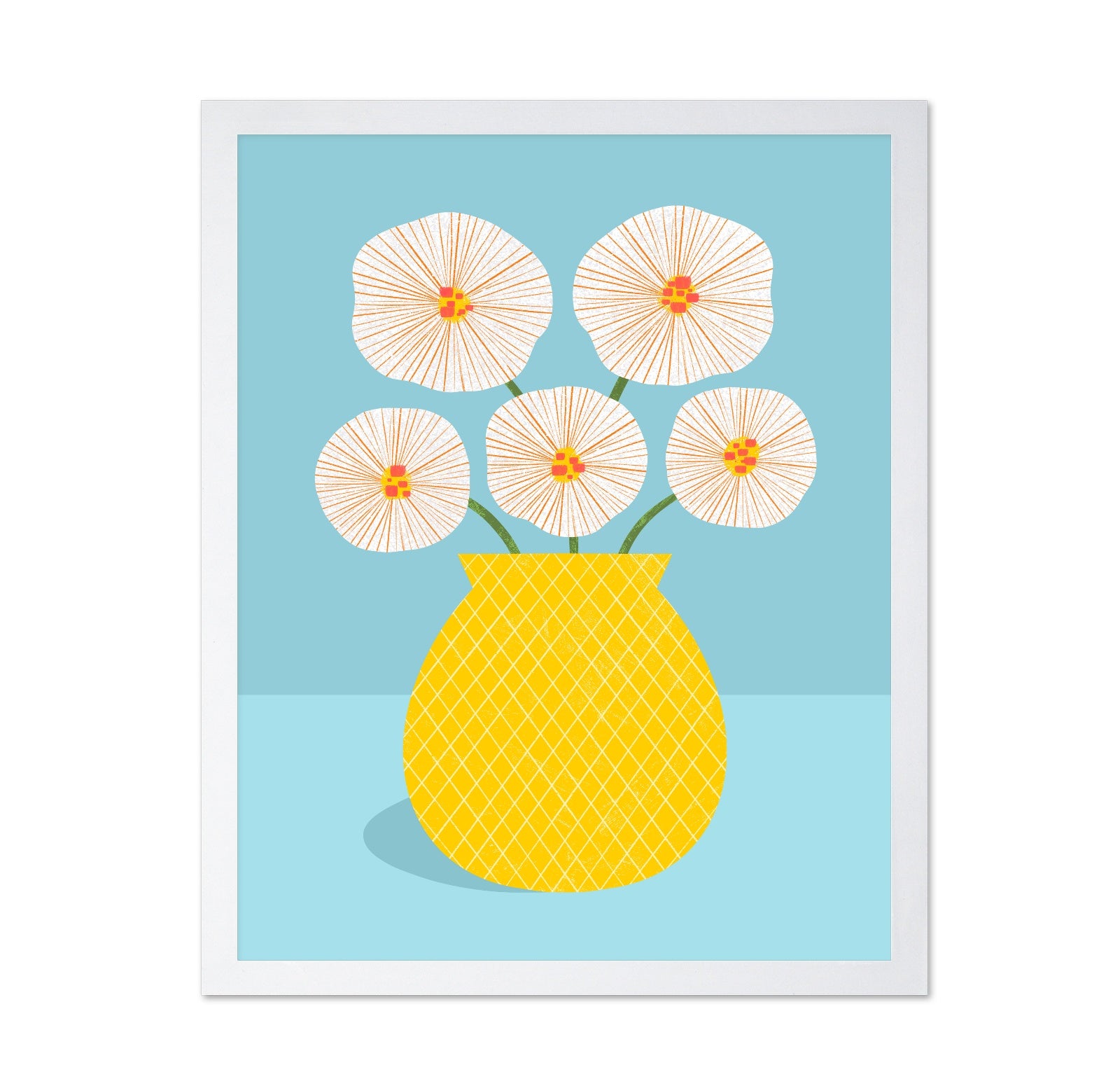 Yellow Vase Blooms