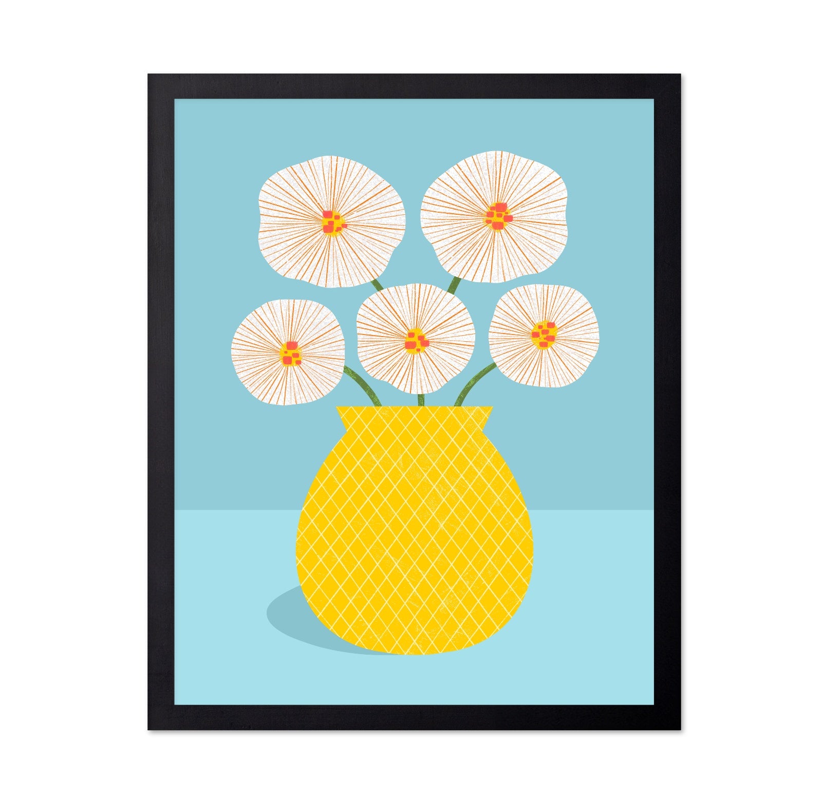 Yellow Vase Blooms