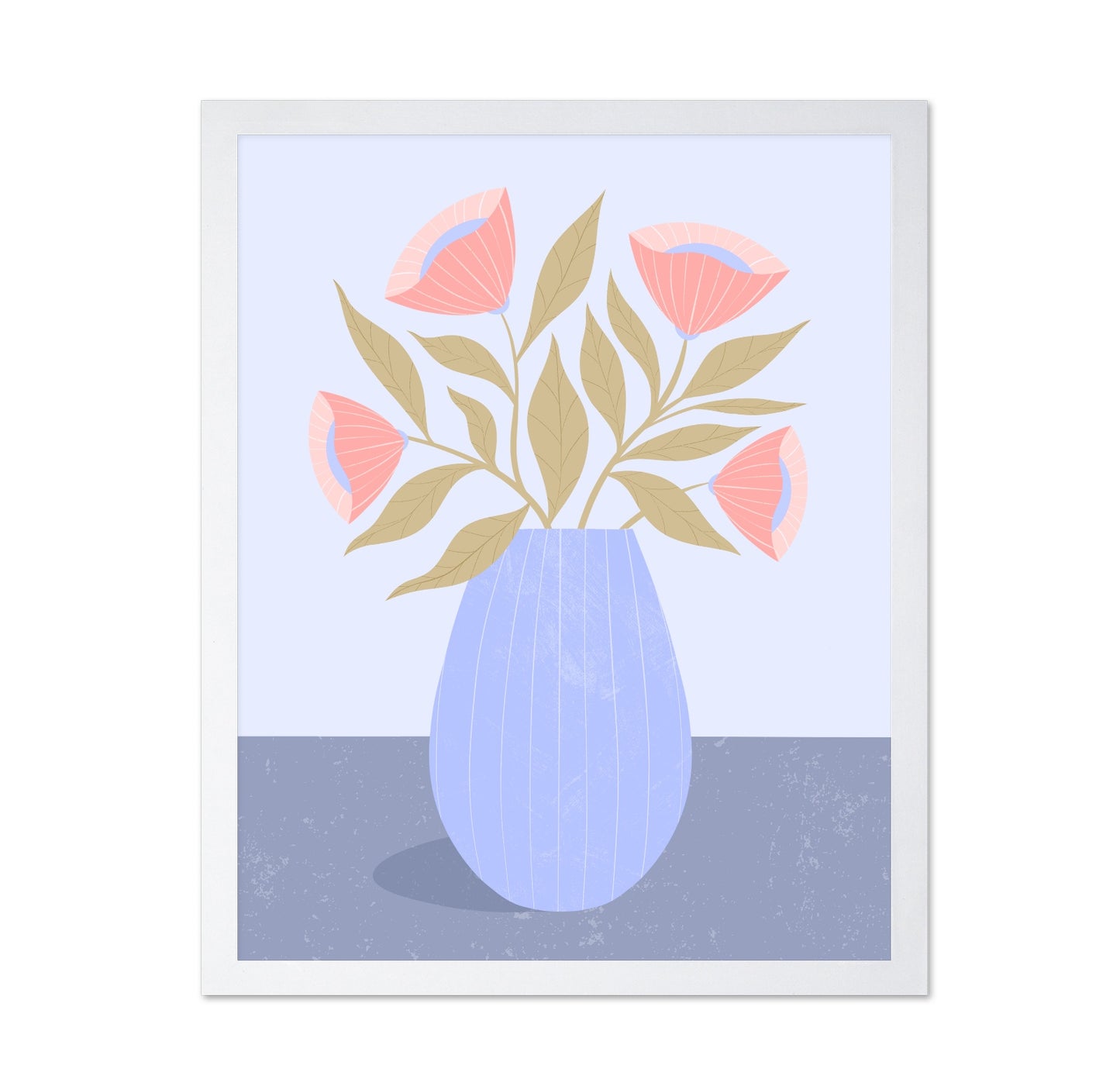 Peach Flowers Vase
