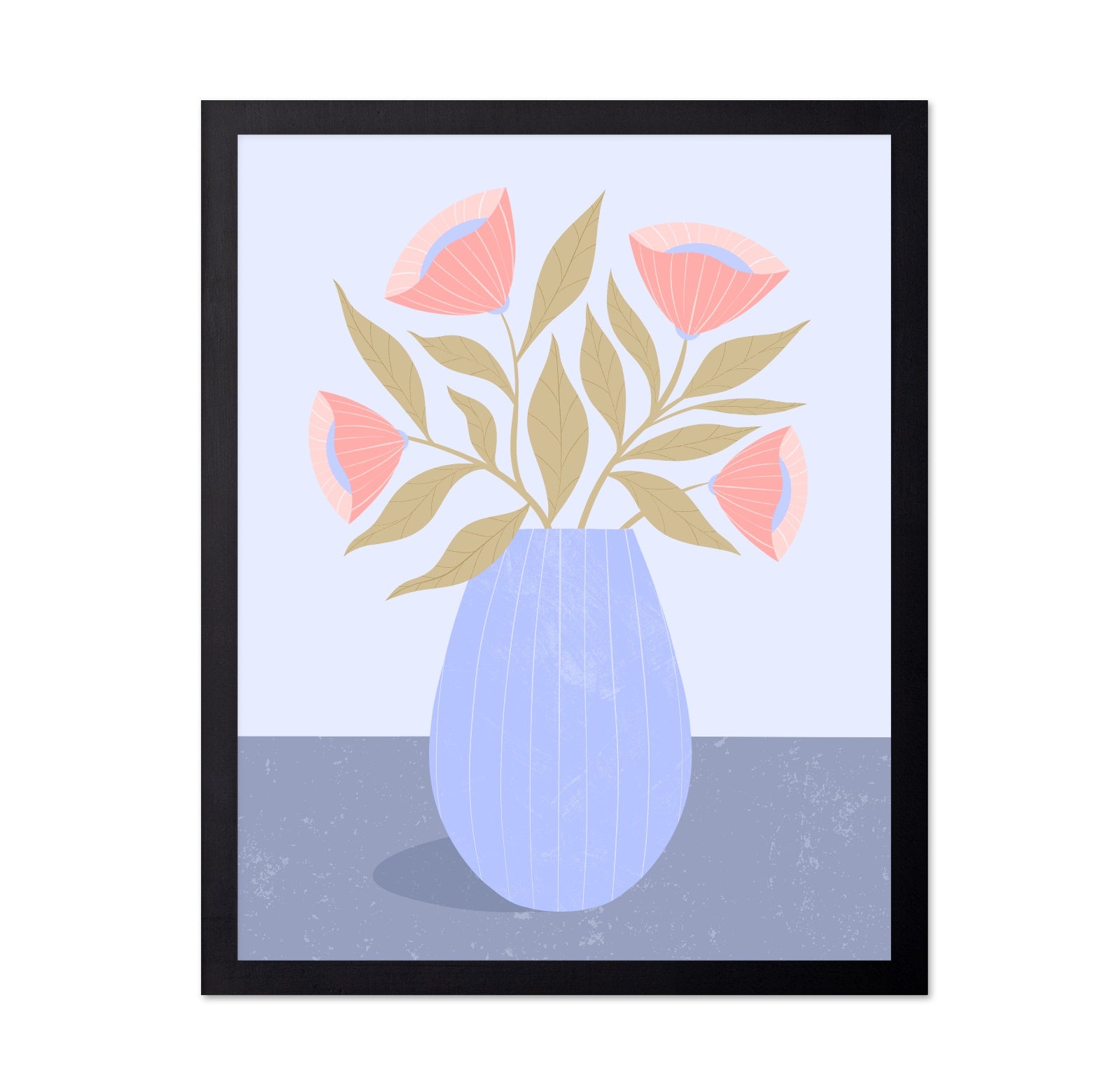 Peach Flowers Vase