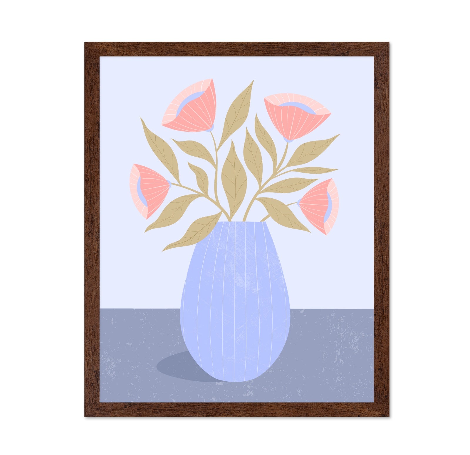 Peach Flowers Vase