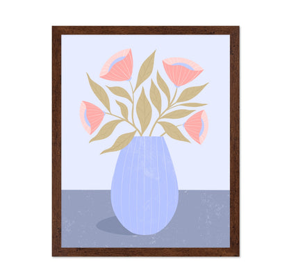 Peach Flowers Vase