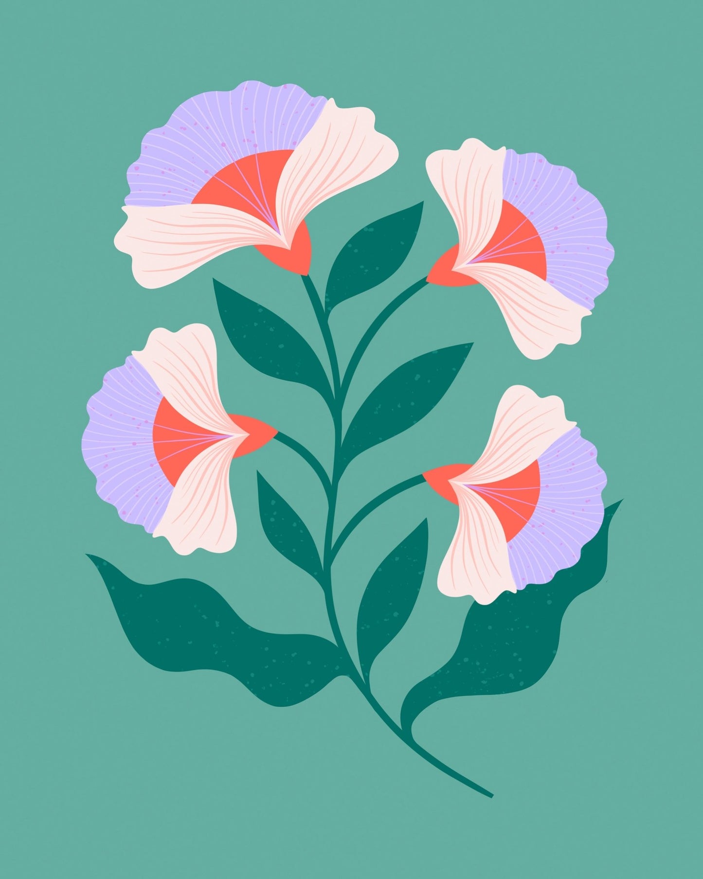 Lilac Cream Flowers