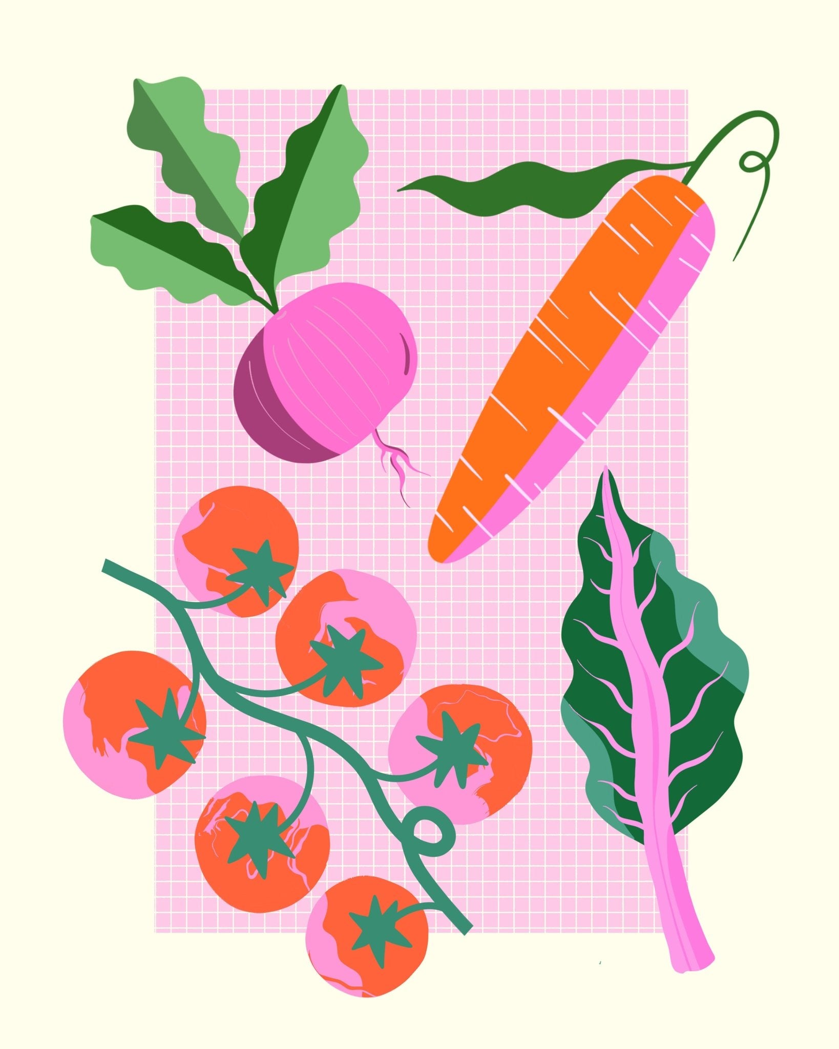 Colorful Veggies Art
