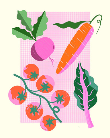 Colorful Veggies Art