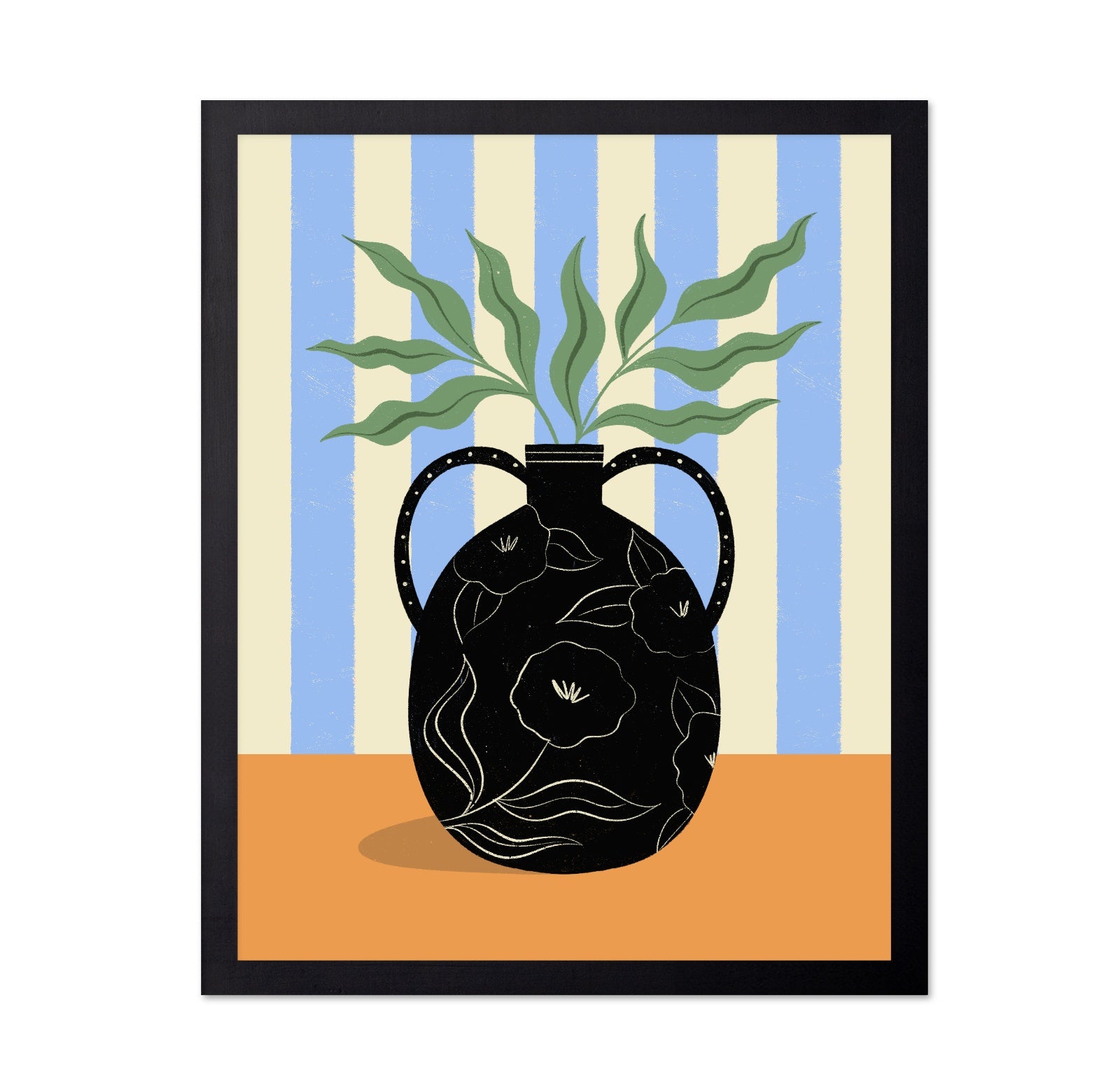 Pattern Vase Leaves