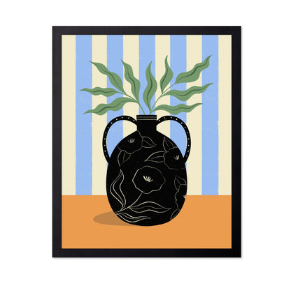 Pattern Vase Leaves