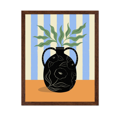 Pattern Vase Leaves