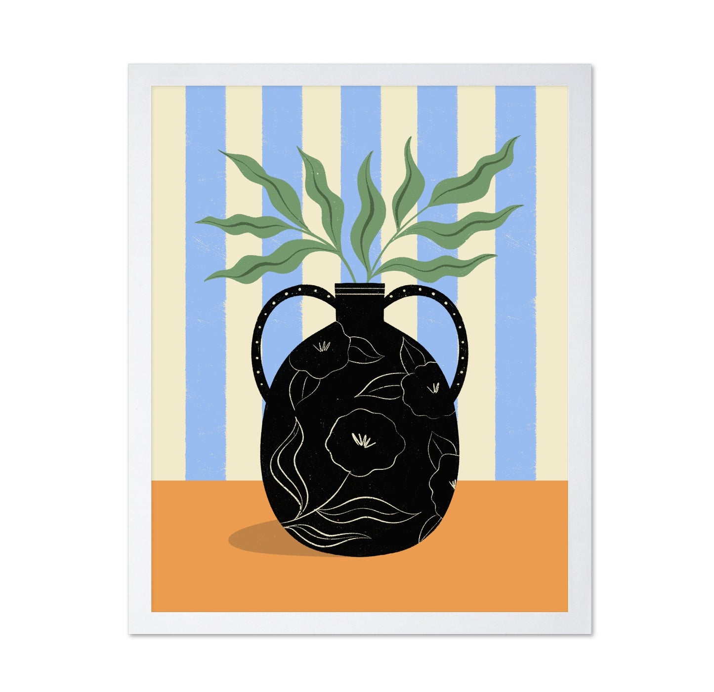 Pattern Vase Leaves
