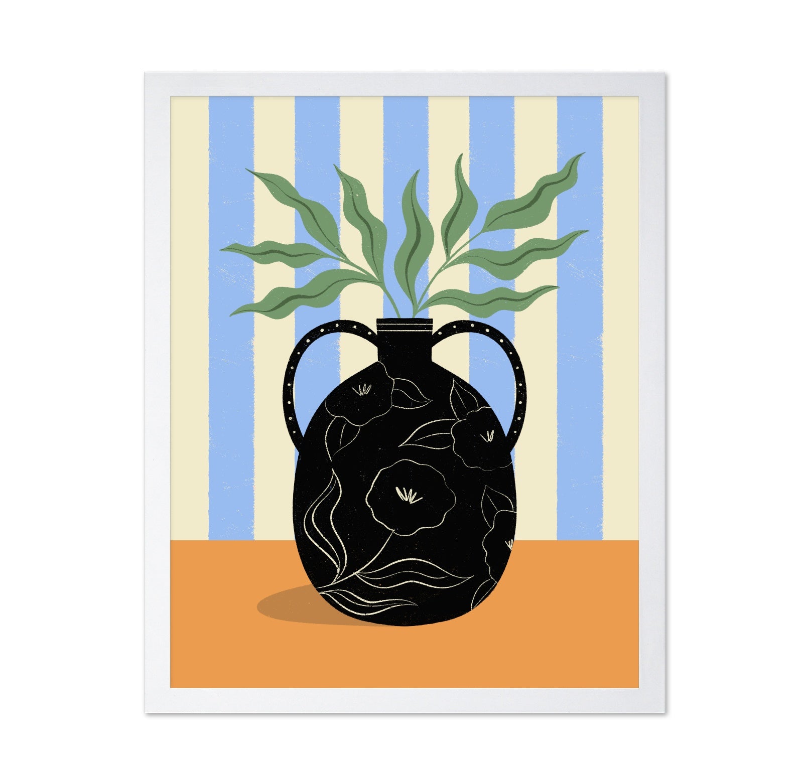 Pattern Vase Leaves