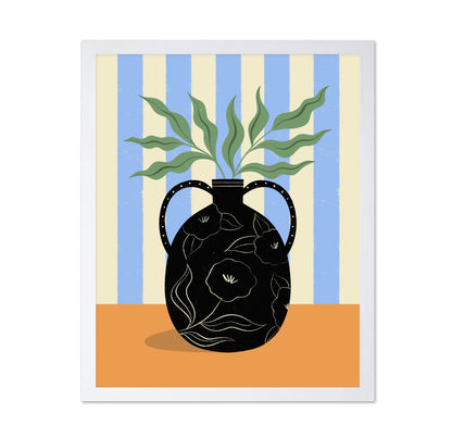 Pattern Vase Leaves