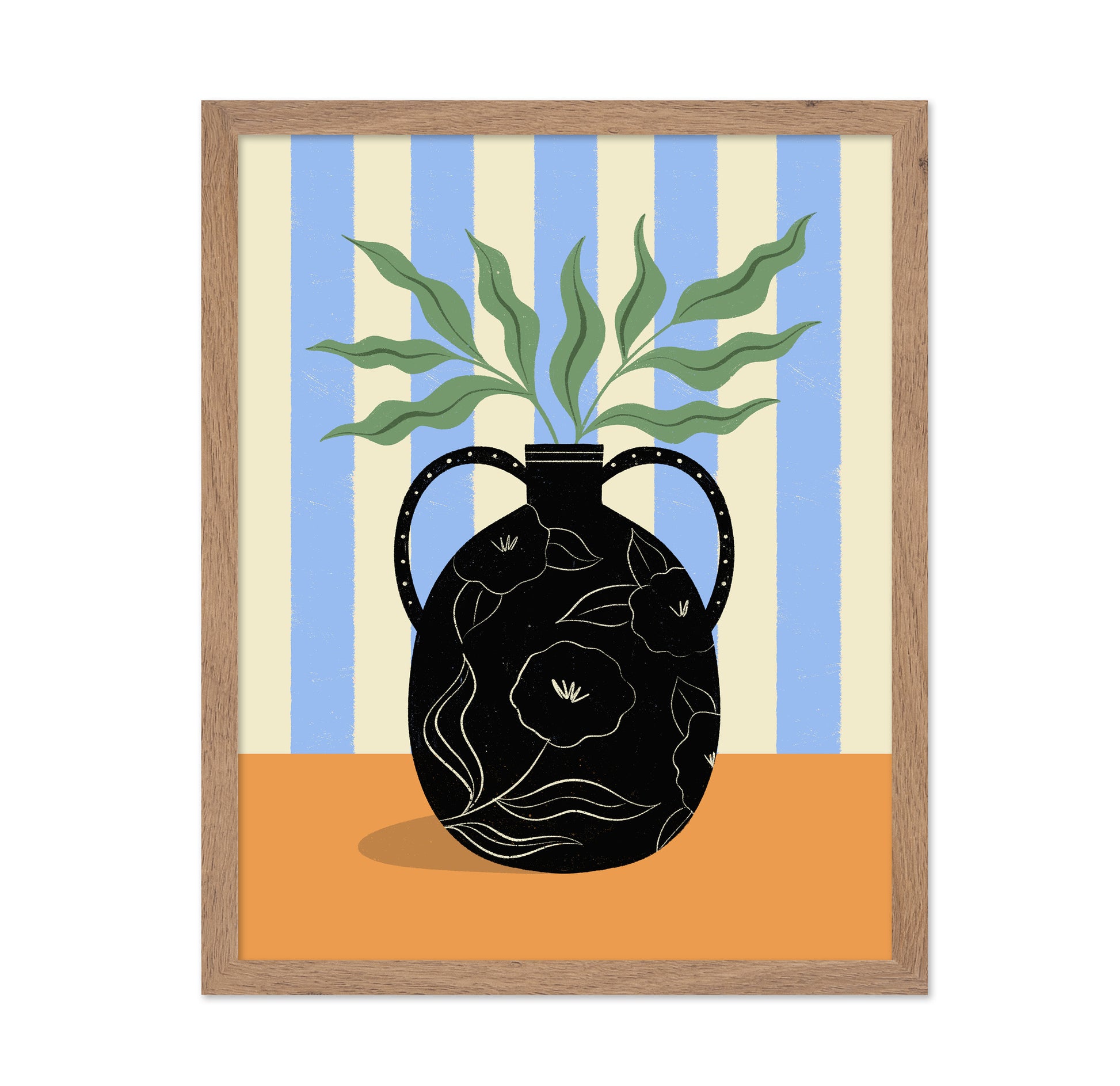 Pattern Vase Leaves