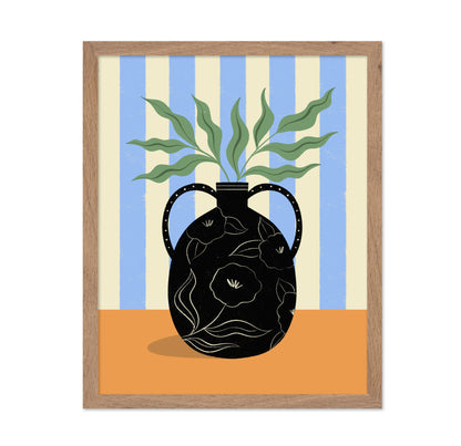 Pattern Vase Leaves