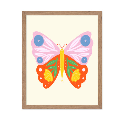 Floral Butterfly Art