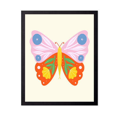Floral Butterfly Art