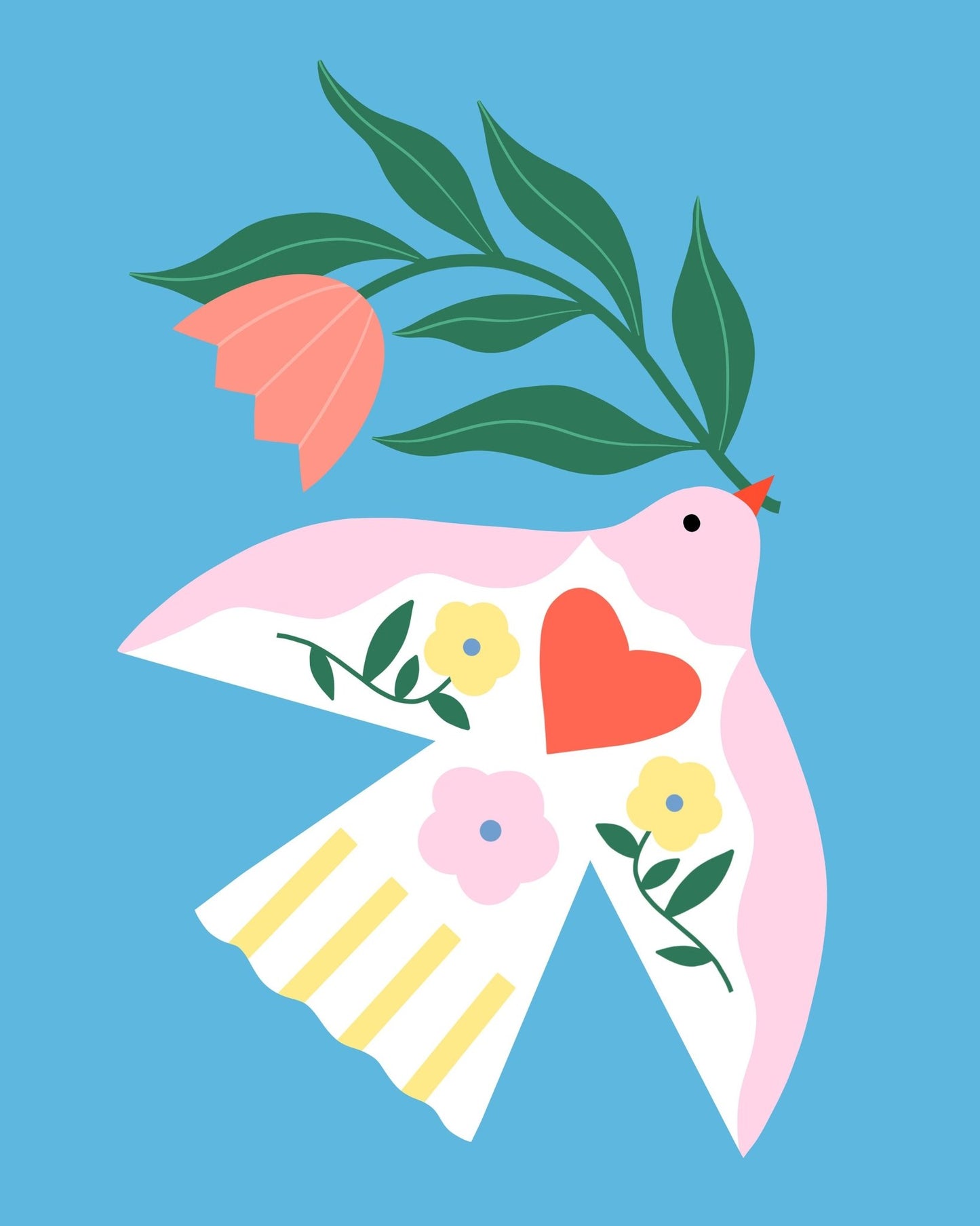 Floral Bird Art