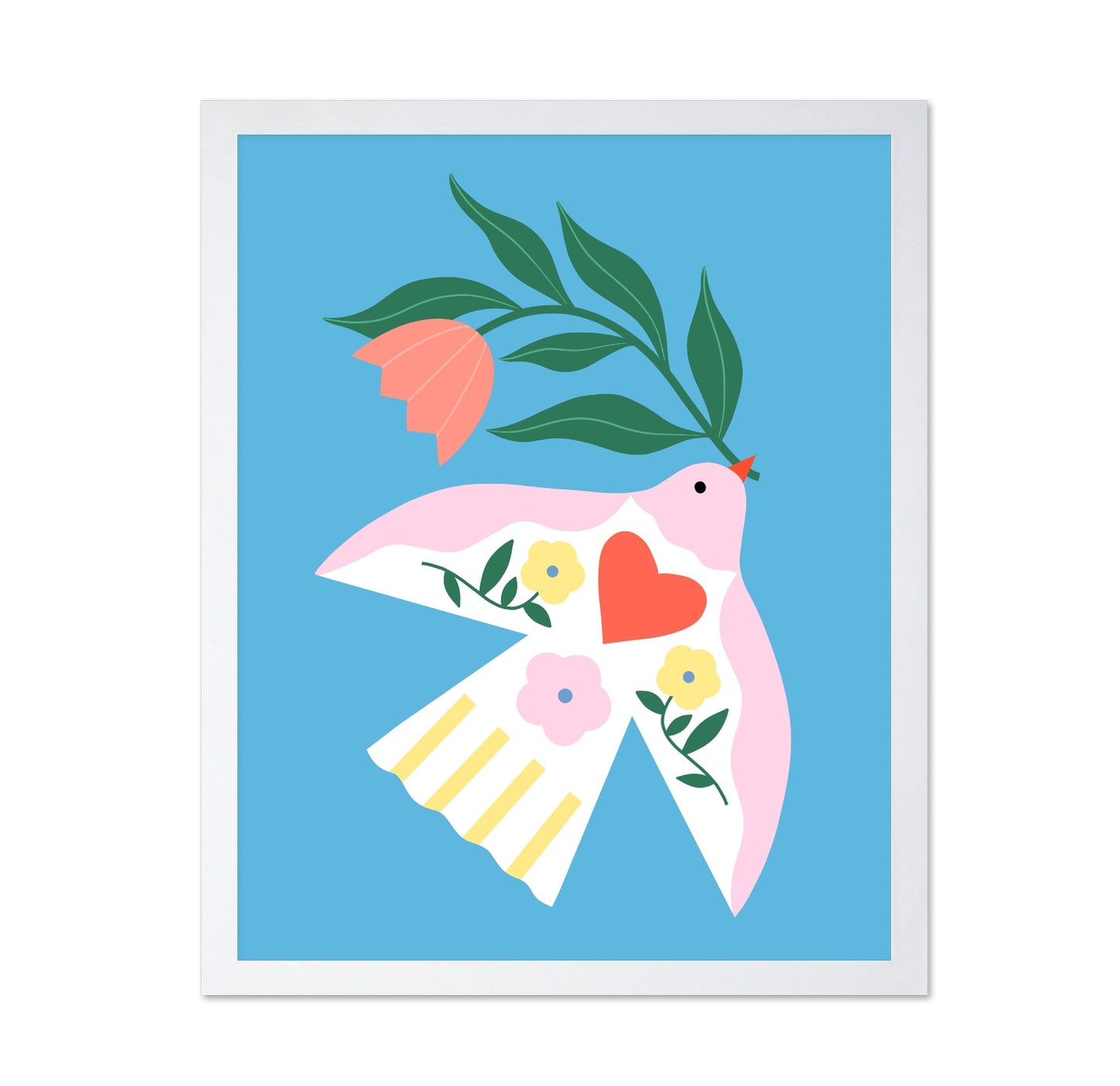 Floral Bird Art
