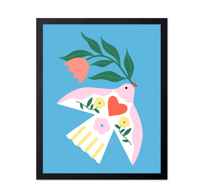 Floral Bird Art