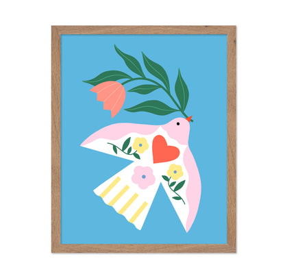 Floral Bird Art