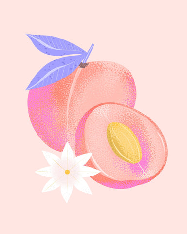 Textured Peach Fruit