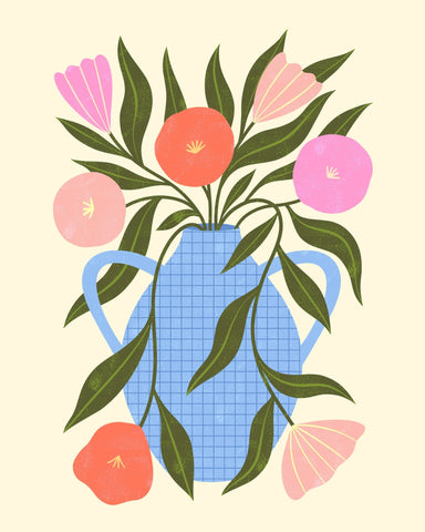 Wavy Floral Vase