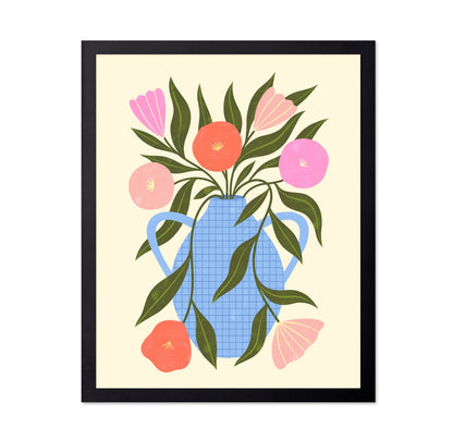 Wavy Floral Vase
