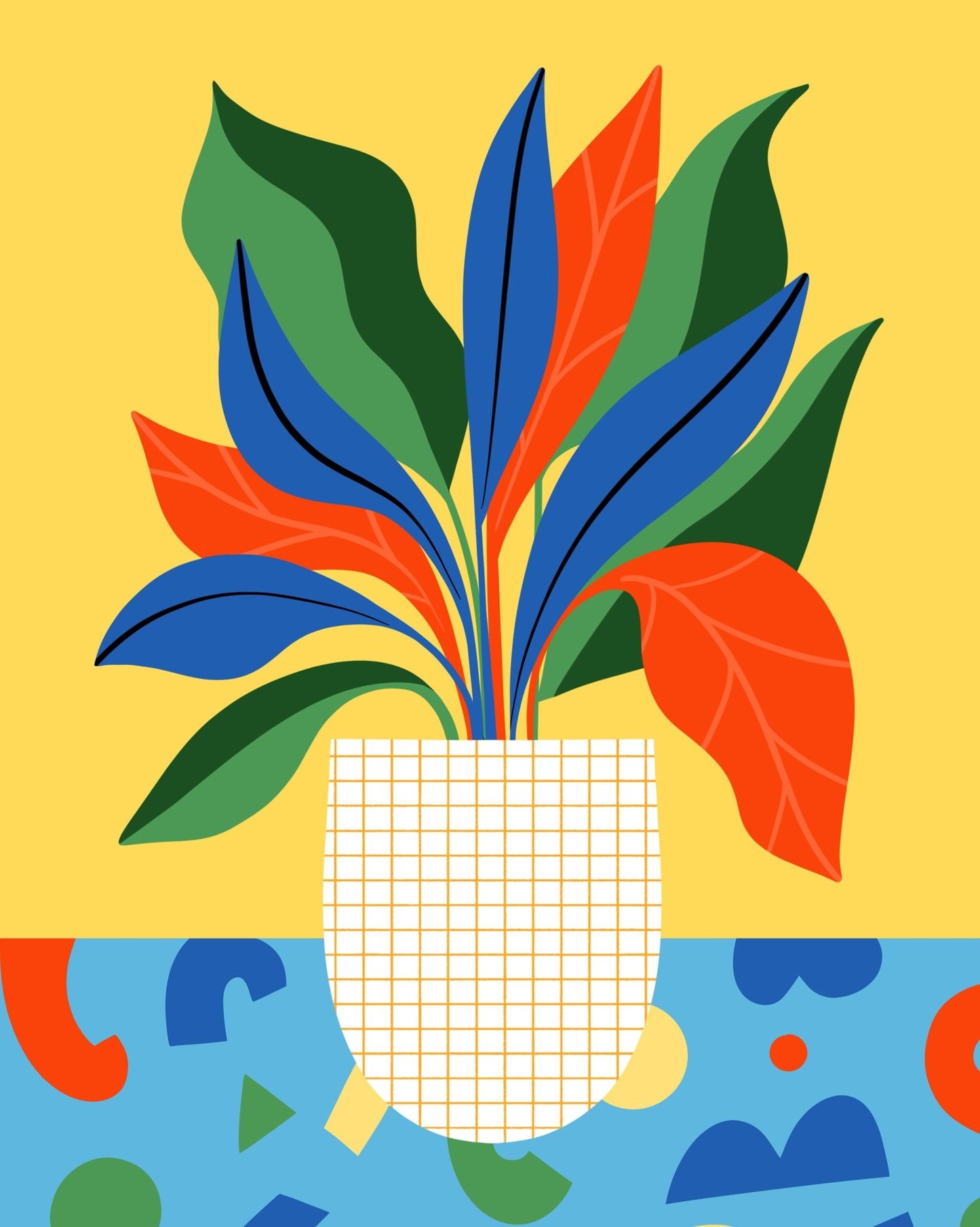 Colorful Abstract Plant