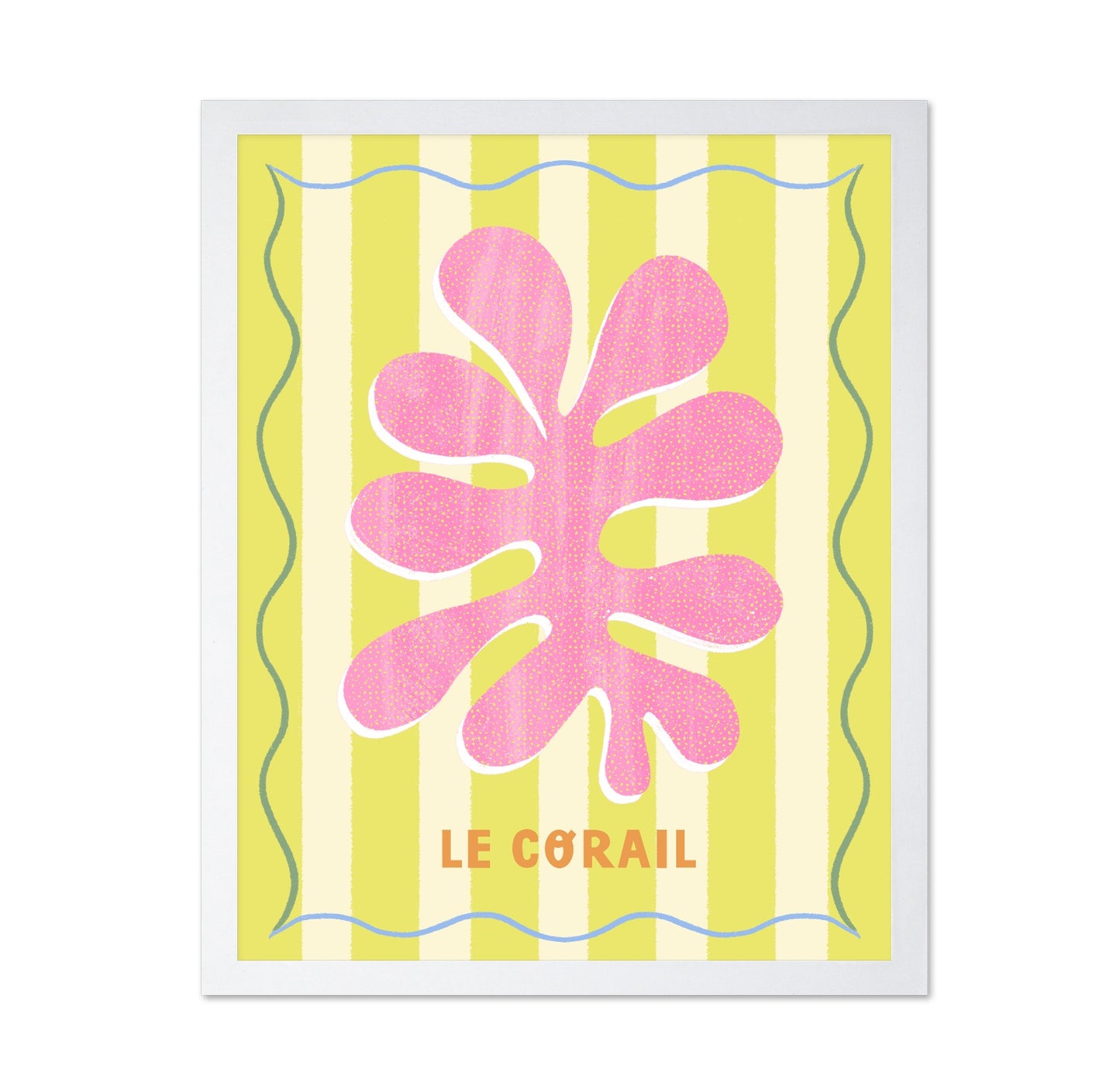 Pink Coral Lemon Art
