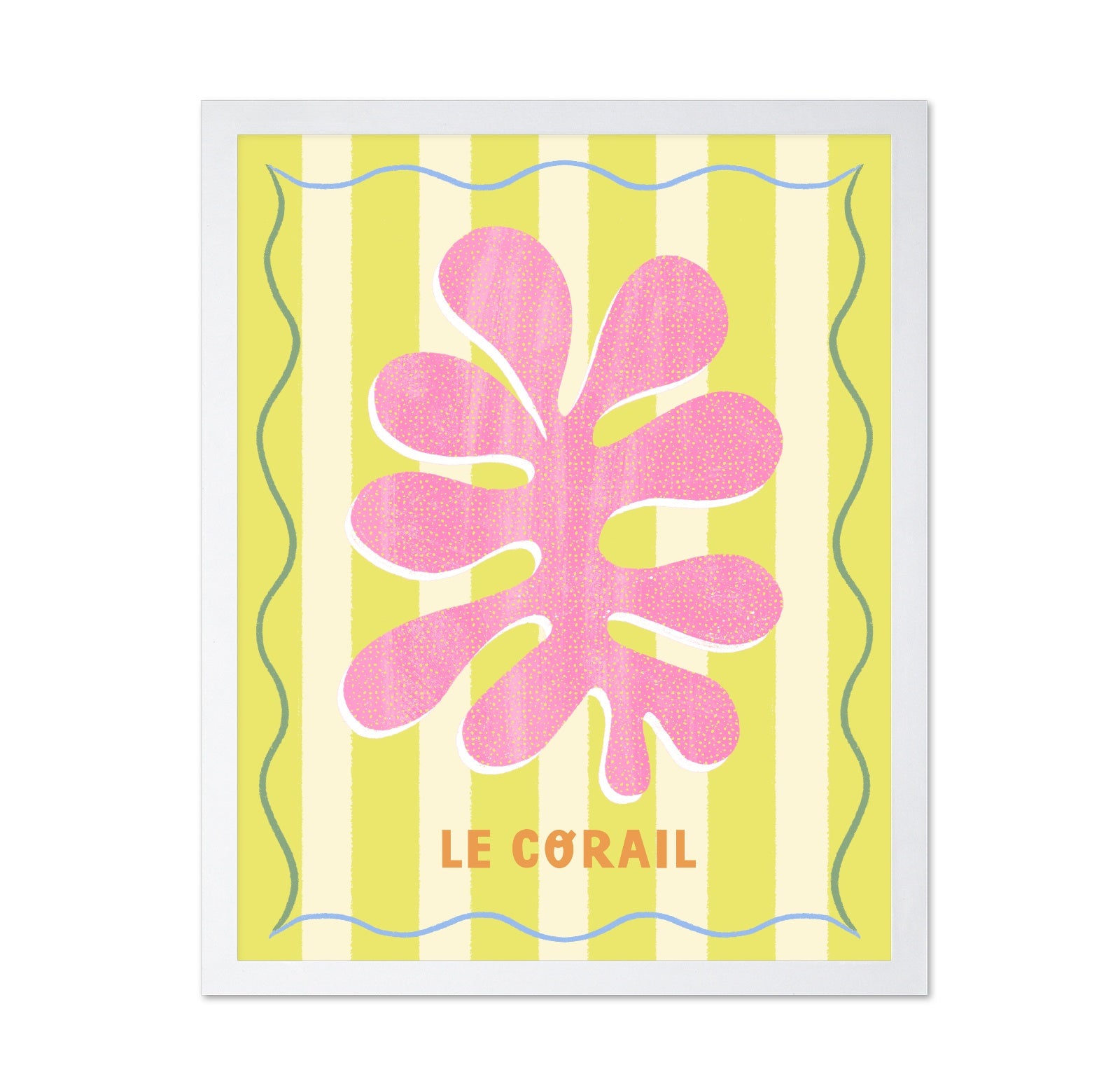 Pink Coral Lemon Art