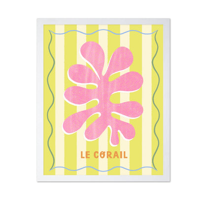 Pink Coral Lemon Art