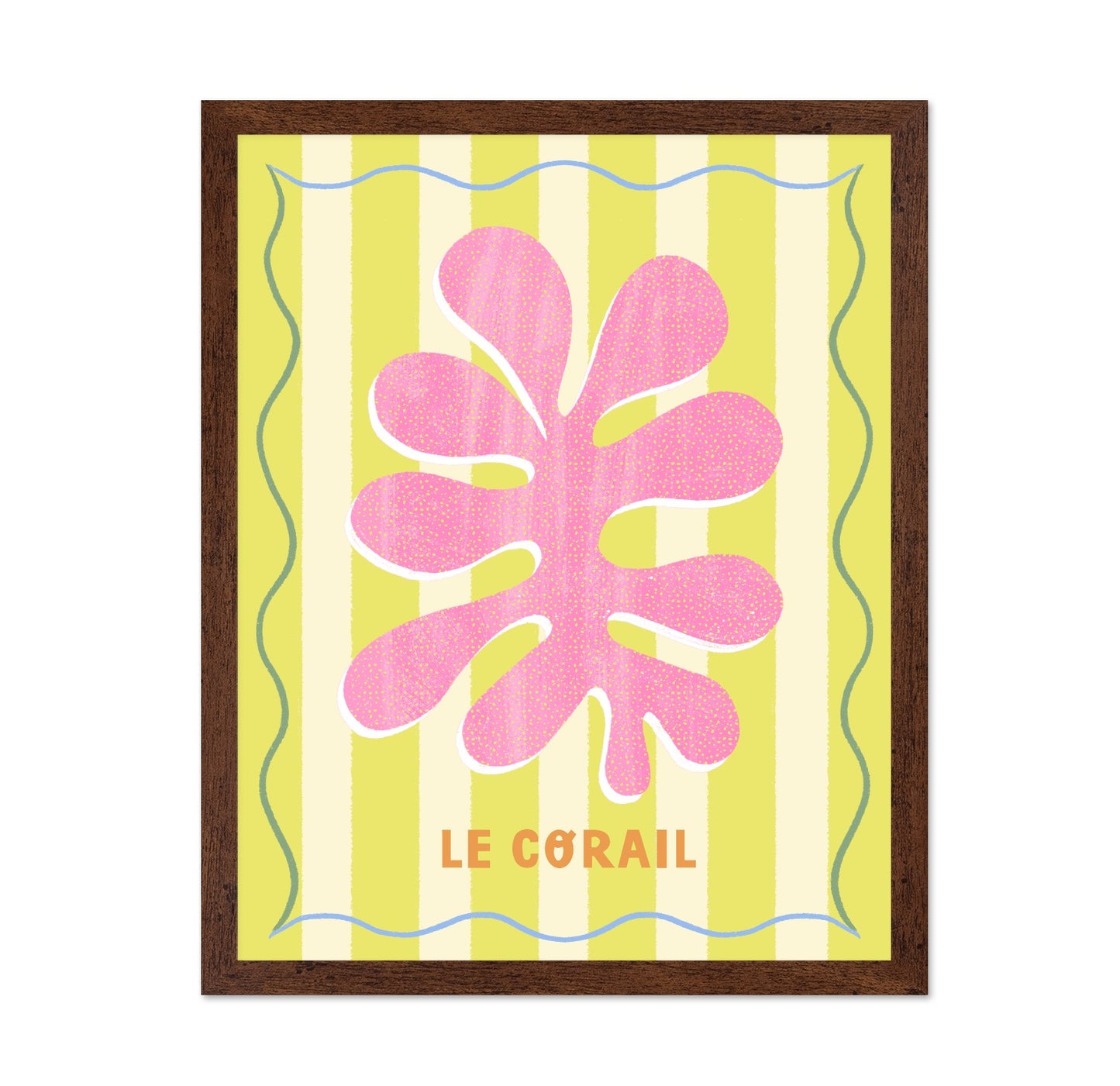 Pink Coral Lemon Art