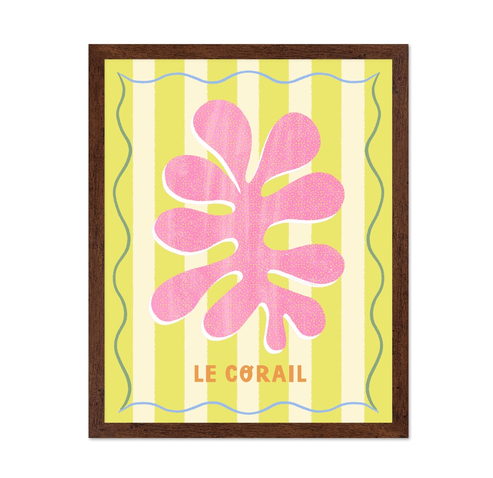 Pink Coral Lemon Art
