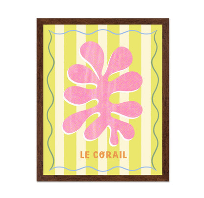 Pink Coral Lemon Art