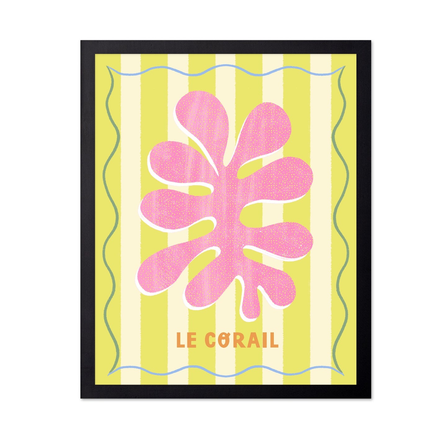 Pink Coral Lemon Art