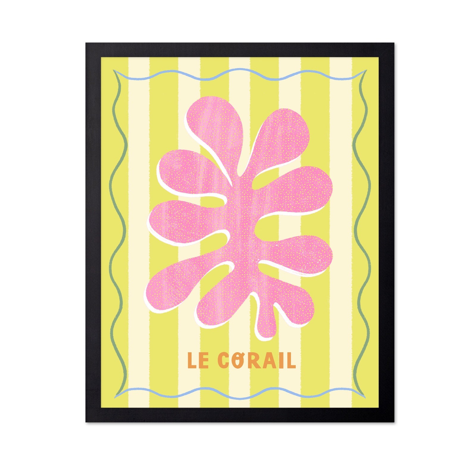 Pink Coral Lemon Art