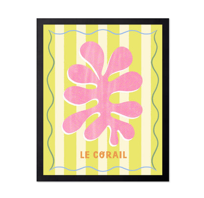 Pink Coral Lemon Art