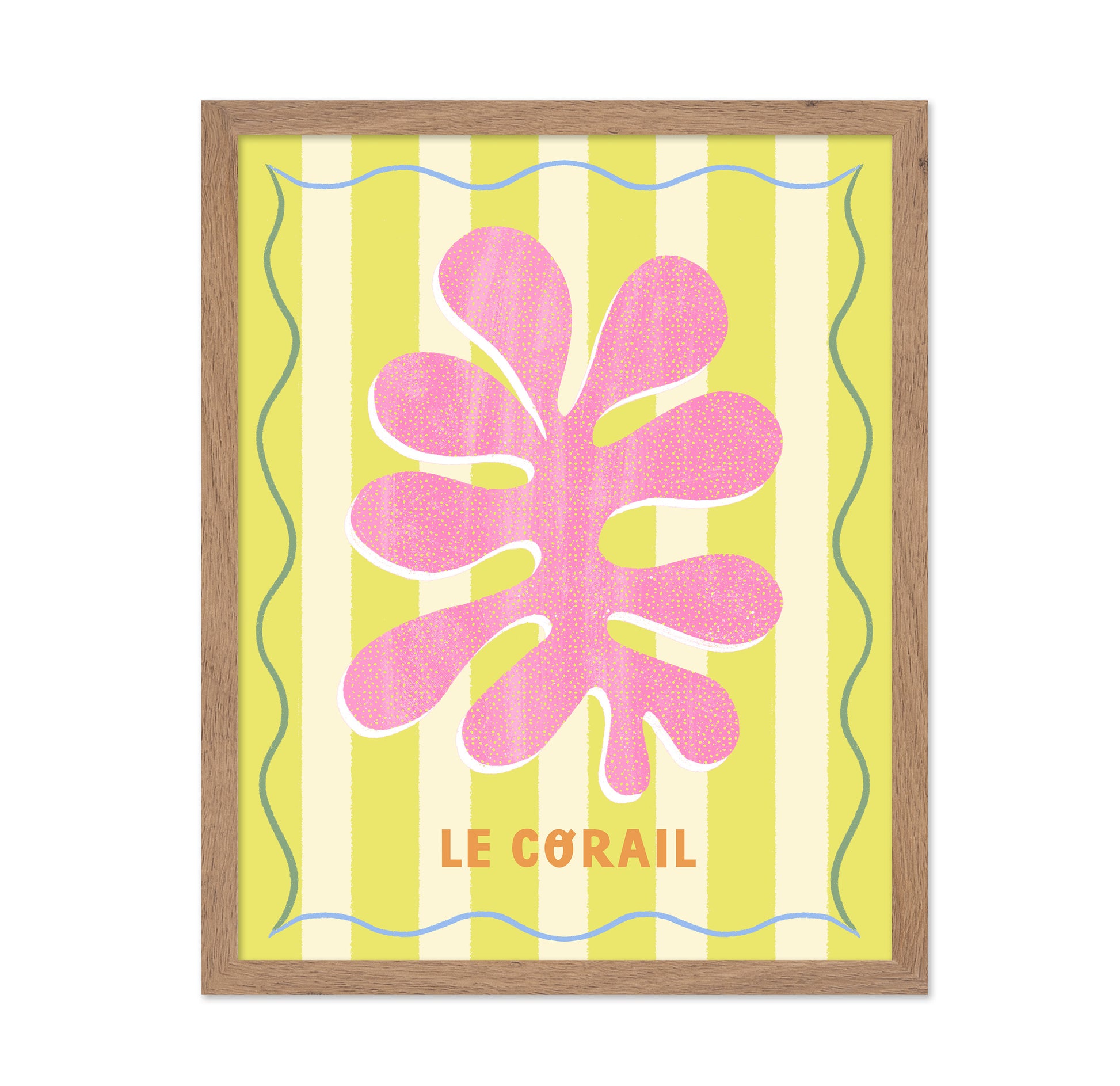 Pink Coral Lemon Art