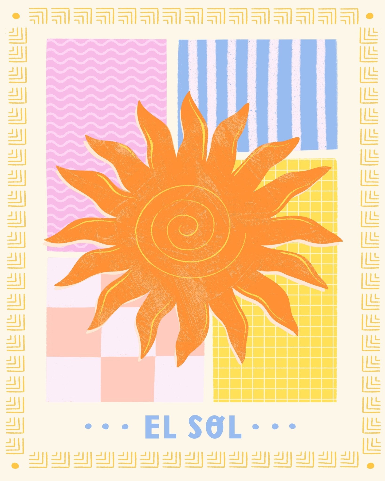 Abstract Sun Pattern