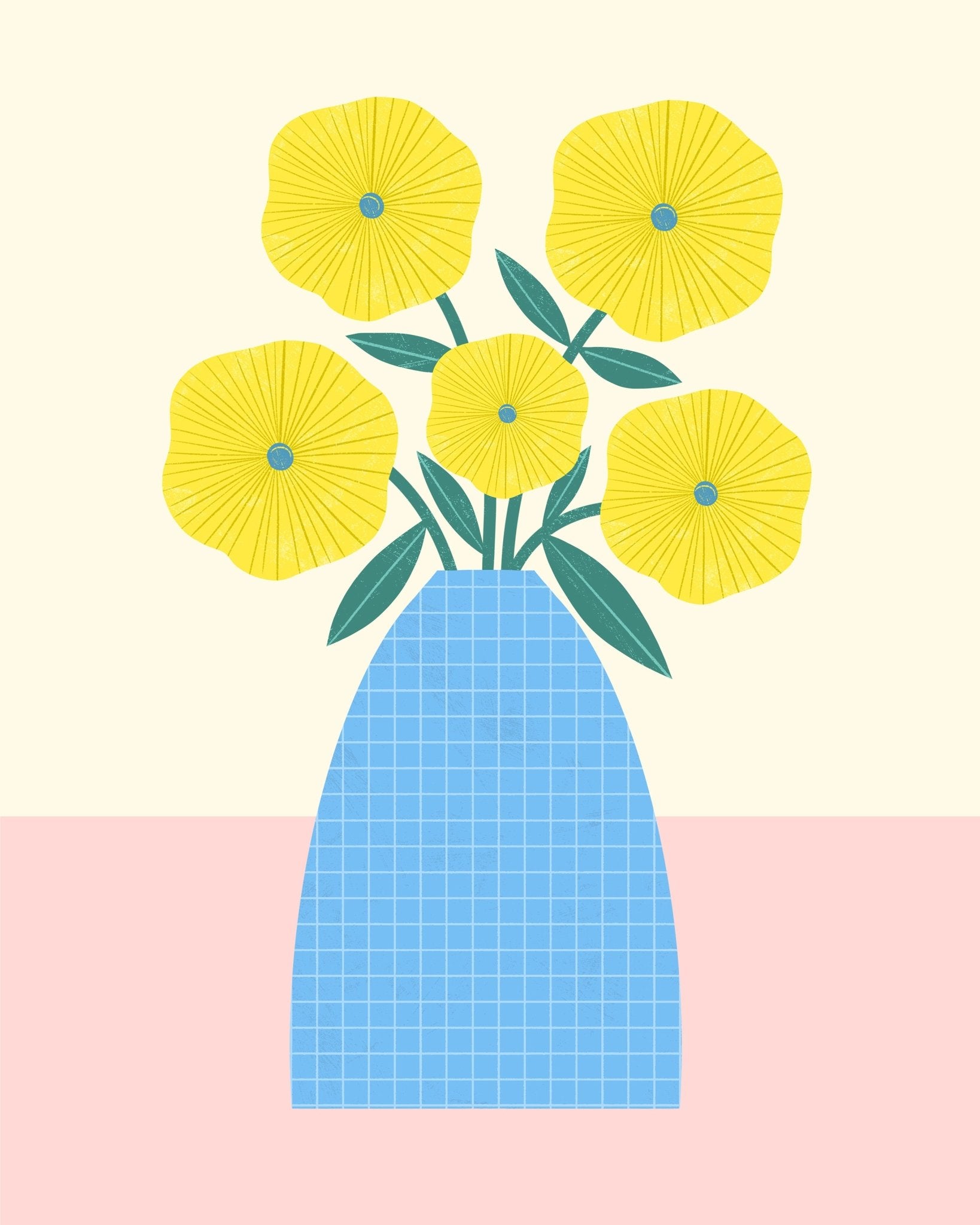 Yellow Flower Vase